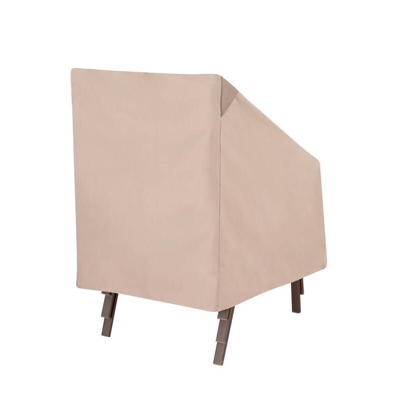 Modern Leisure® Monterey Stackable Patio Chair Cover, 2-Pack, 25.5"L x 35.5"W x 45"H, Beige - One Size
