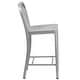 preview thumbnail 37 of 116, 2 Pack 24'' High Metal Indoor-Outdoor Counter Height Stool w/ Vertical Slat Back