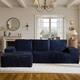 Option Left Chaise-Blue
