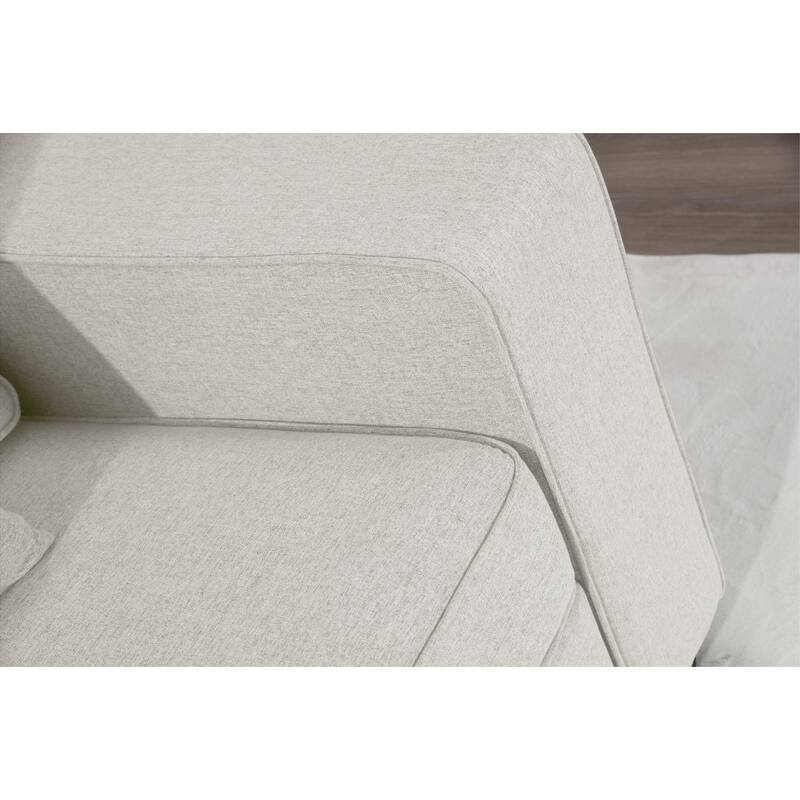 102'' Reversible Modular Sectional Sofa Couche With Ottoman