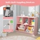 preview thumbnail 26 of 28, Costway 5-Cubby Kids Toy Storage Organizer Wooden Bookshelf Display - See Details