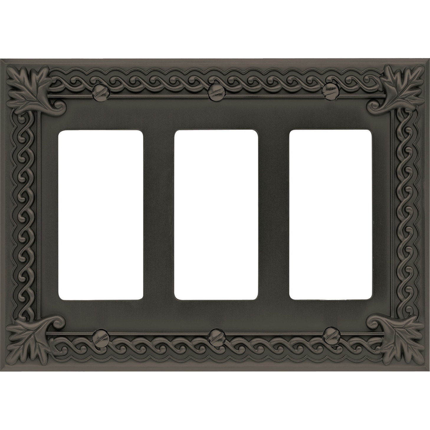 Atlas Homewares Vntr Venetian Triple Rocker Switch Plate