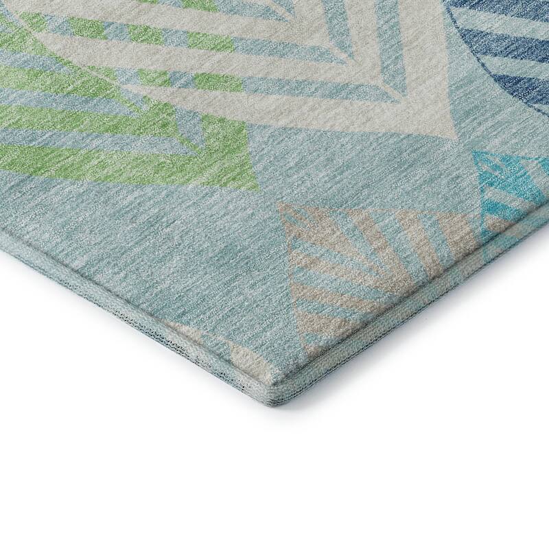 Premium Washable Super Soft Farmhouse Leaves Mayfield Rug