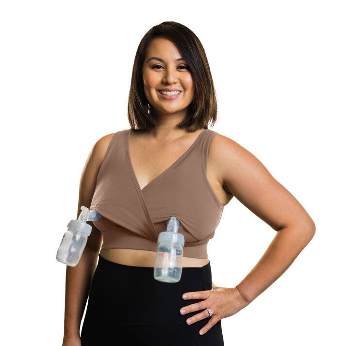 Everyday Luxe 3.0 Nursing & Pumping Bra - Caramel - XS