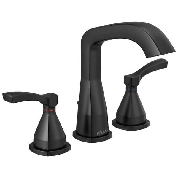 slide 1 of 1, Delta Stryke Widespread Faucet