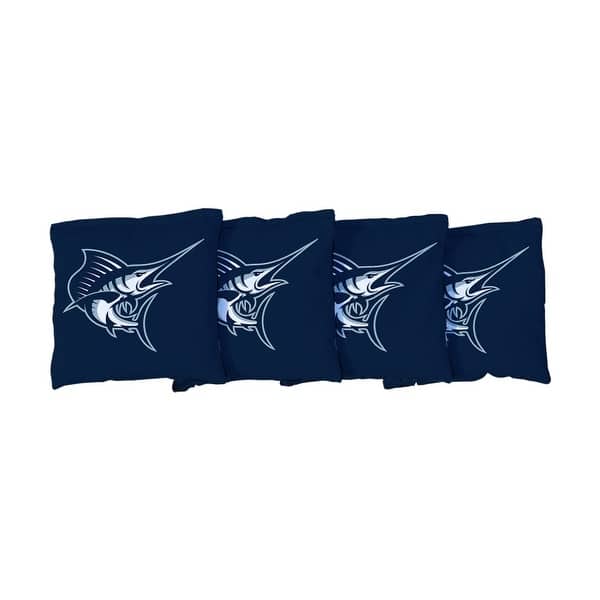 slide 2 of 3, Palm Beach Atlantic Sailfish Blue Cornhole Bags All-Weather Resin Filled