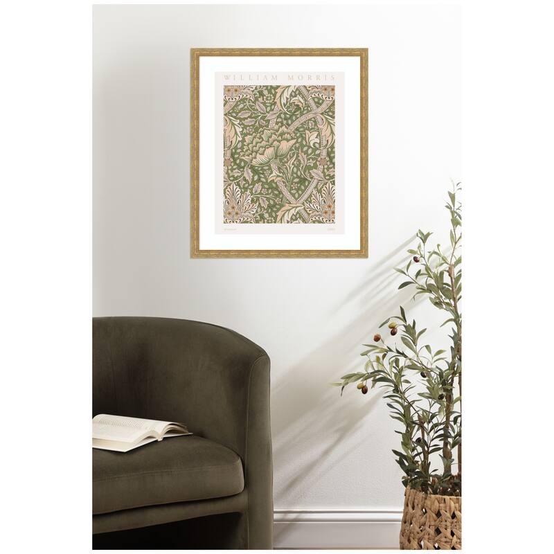 Kate and Laurel Framed Art Poster William Morris Windrush 1883 by The Art Institute of Chicago