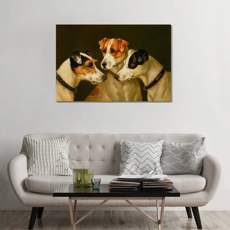 iCanvas "The Hounds" by Alfred Wheeler Canvas Print - 32x48x1.5