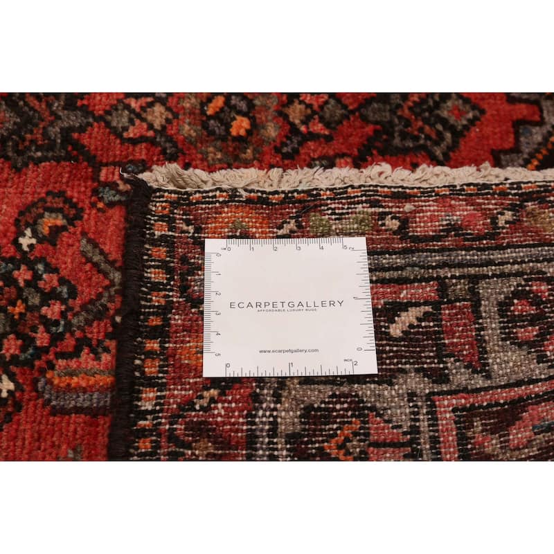 ECARPETGALLERY Hand-knotted Andelz Red Wool Rug - 3'5 x 10'3