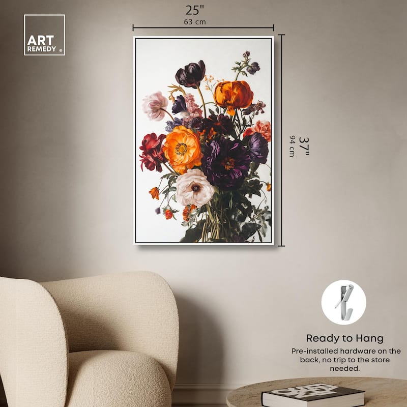 Regal Rose Riot I Canvas by Art Remedy