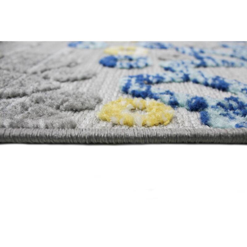 Bashian Gerson Iv/Blue Transitional Area Rug