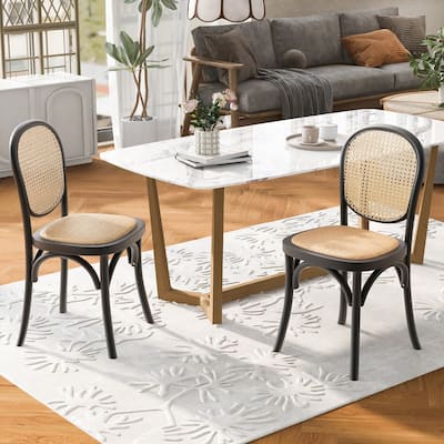 Mid-century dining chairs set of 2