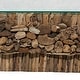 preview thumbnail 37 of 63, Brown Driftwood Handmade Collage and Pedestal Base Coffee Table with Tempered Glass Top - 48" round x 16"