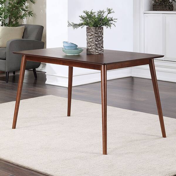 slide 1 of 7, 47-inch Rubberwood Rectangular Dining Table Coffee Color - 47" L x 29.5" W x 29" H