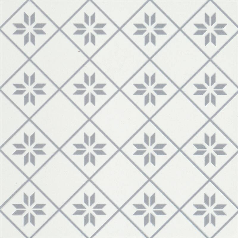 Emser Tile F39GEOM1010V2 Geometry - 10" x 10" Square Floor and Wall - Gray Petal