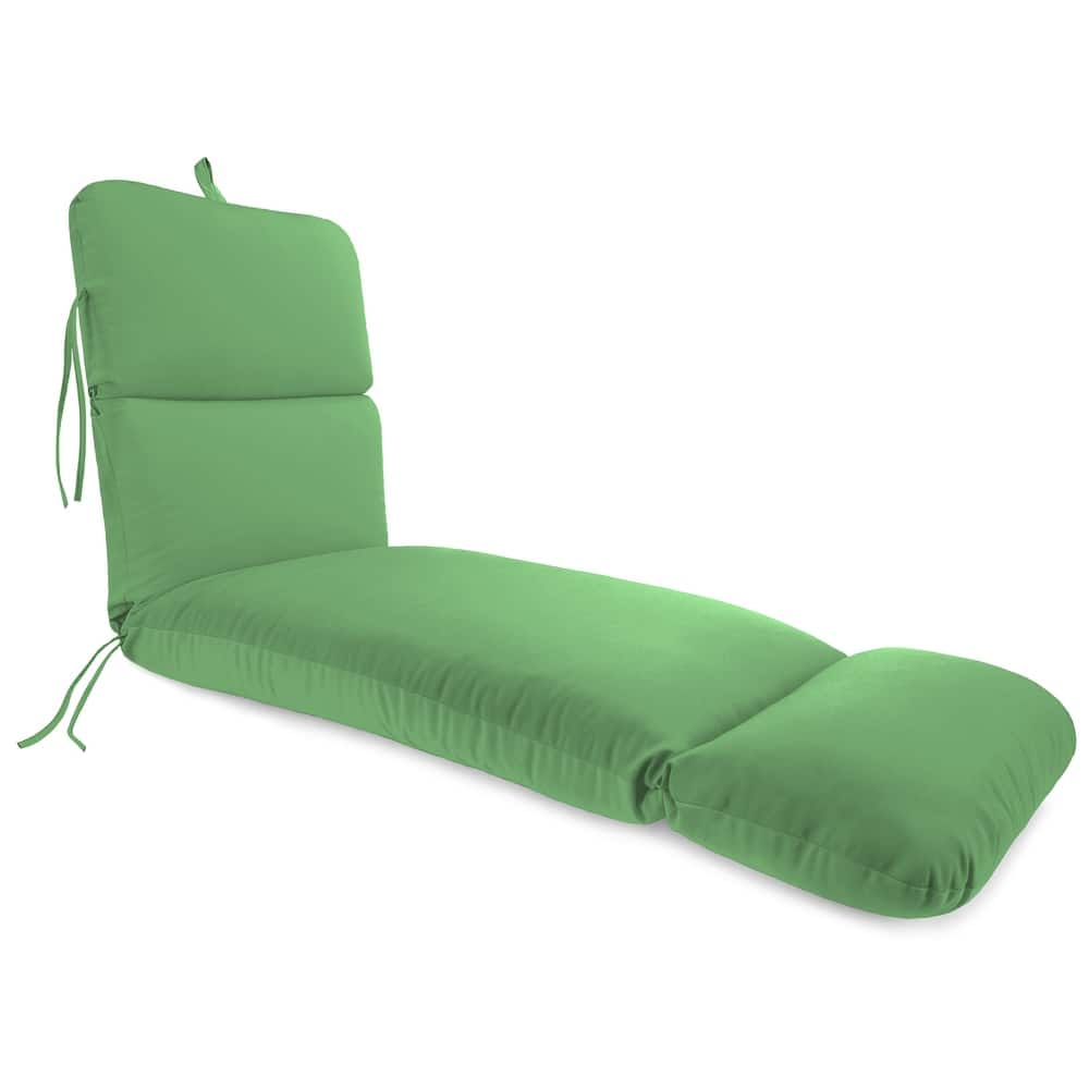 74" x 22" Outdoor Chaise Lounge Cushion with Ties and Loop - 74'' L x 22'' W x 5'' H