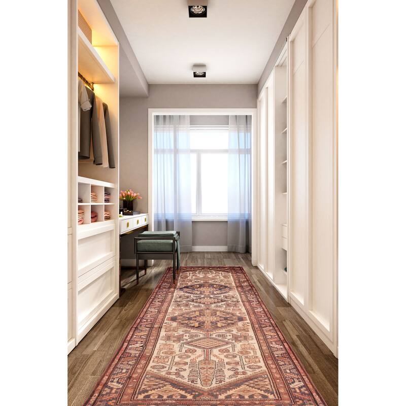 ECARPETGALLERY Hand-knotted Anadol Cream Wool Rug - 3'7 x 10'9
