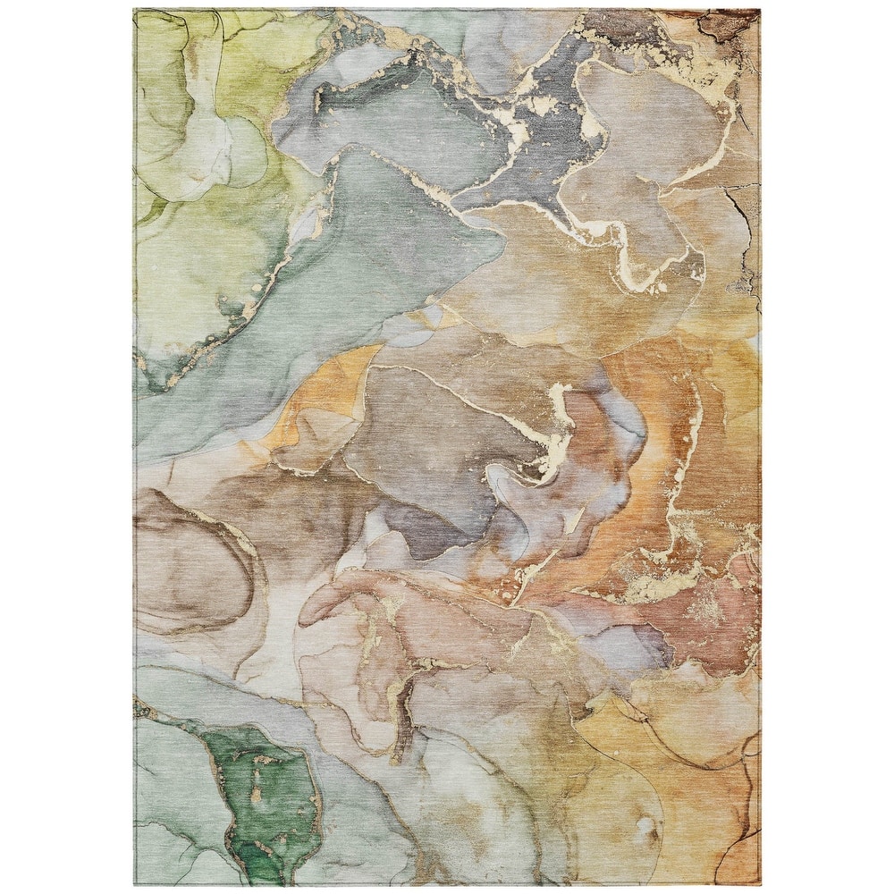 Galu Artistic Abstract Weather Resistant Modern Chic Outdoor Rug