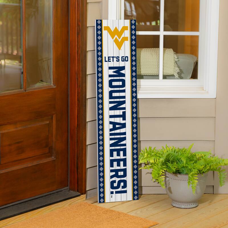 47" Double Sided Seasonal Porch Leaner, West Virginia University - 47" x 11.25"