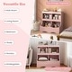 preview thumbnail 21 of 30, Costway Toy Storage Organizer for Toys & Books 4-Cubby Kids Bookcase - See Details