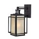 preview thumbnail 1 of 9, Hyde Bronze Motion Sensor Dusk to Dawn Mission Outdoor Wall Light - 7.25-in W x 15.5-in H x 10.25-in D