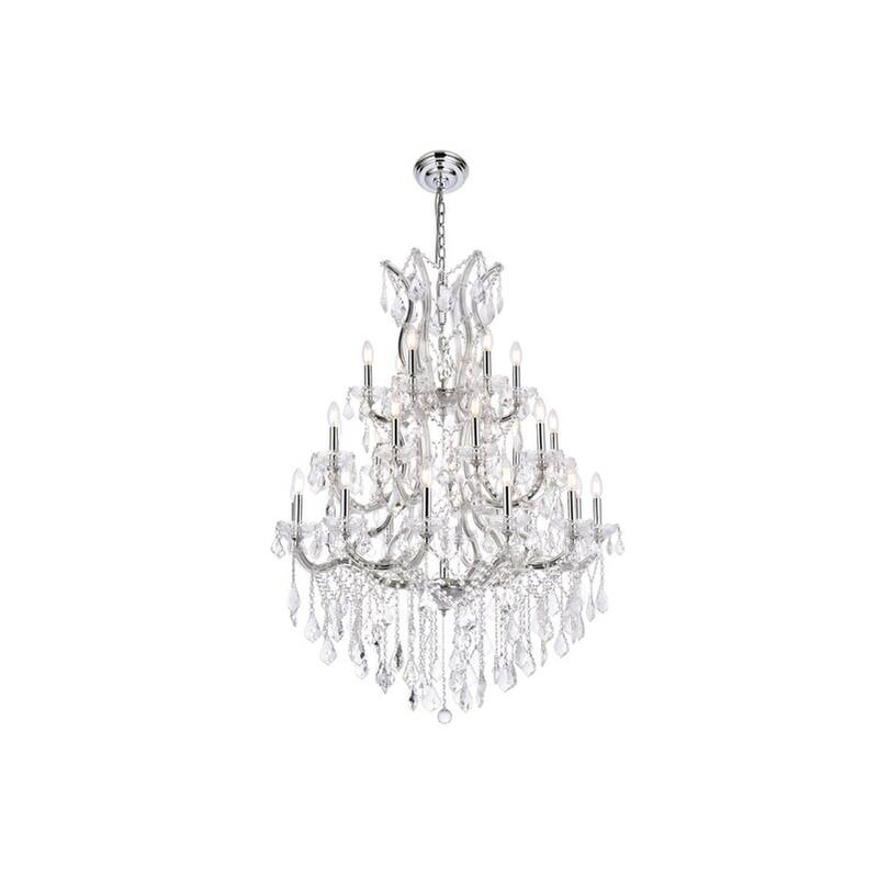 Elegant Lighting 2800D38/RC Maria Theresa 28 Light 38" Wide Crystal