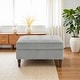 preview thumbnail 61 of 83, 31.78" W Oversized Square Upholstered Storage Ottoman with Wooden Tray
