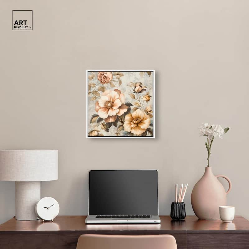 Retro Rose II Canvas by Art Remedy