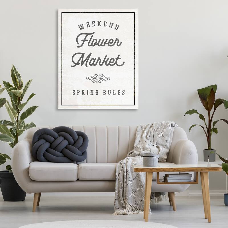 Stupell Flower Market Spring Bulbs Canvas Wall Art Design By Lil' Rue