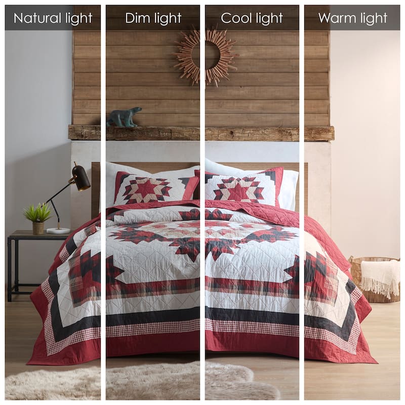 Woolrich Compass Red Cotton Quilt Mini Set