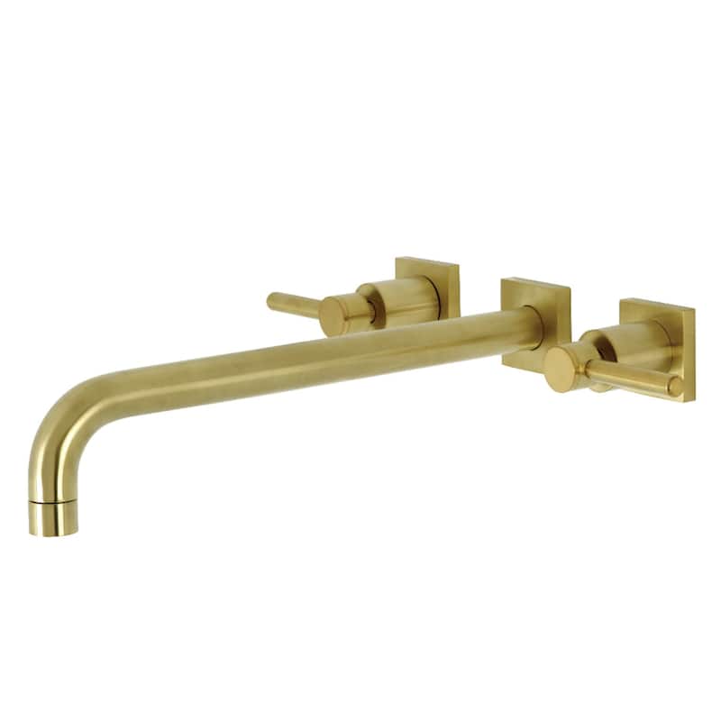 Kingston Brass Concord Wall Mounted Roman Tub Filler - Brushed Brass