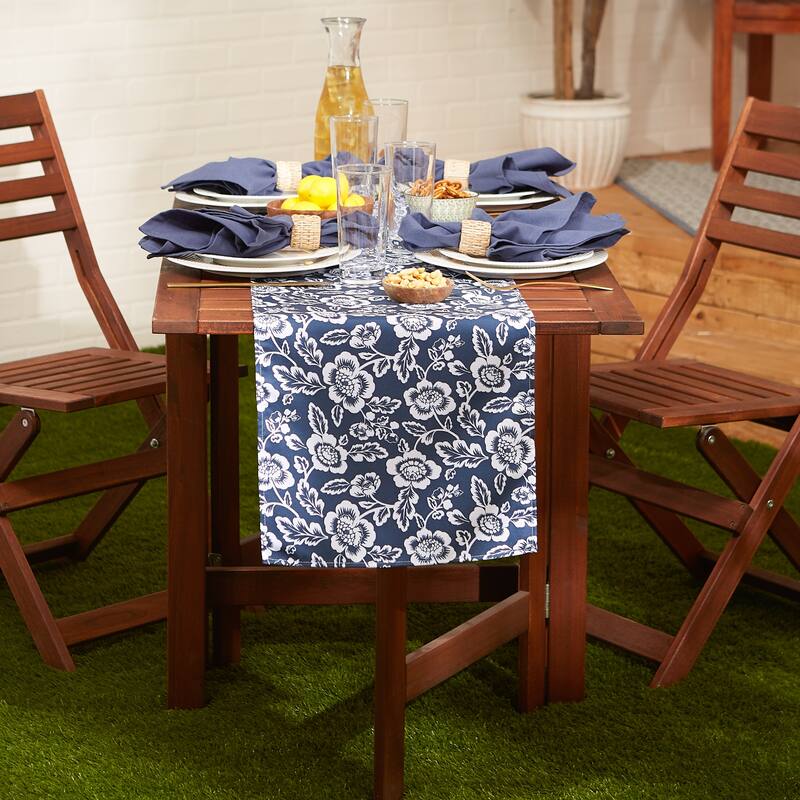 DII Floral Print Outdoor Table Runner