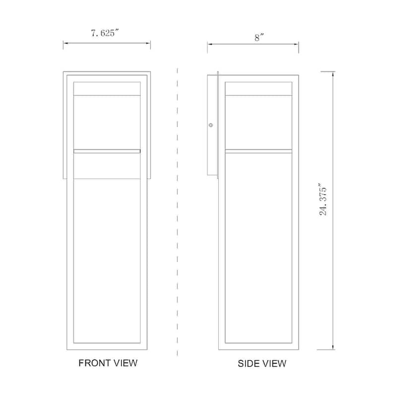 Z-Lite Barwick 25" Tall LED Outdoor Wall Sconce