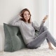 preview thumbnail 3 of 182, WOWMAX Large Reading Wedge Headboard Pillow for Bed Rest Back Support