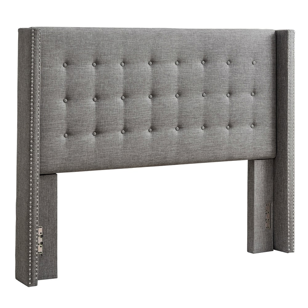 Melina Linen Tufted Wingback Headboard by iNSPIRE Q Bold