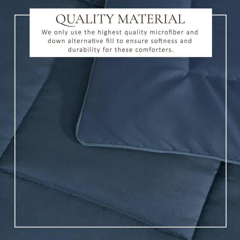 Linery & Co. All Season Down Alternative Reversible Comforter Set