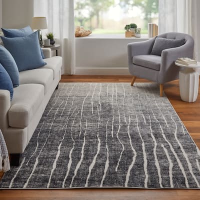 Grand Bazaar Kiba Machine Made Abstract Transitional Area Rug