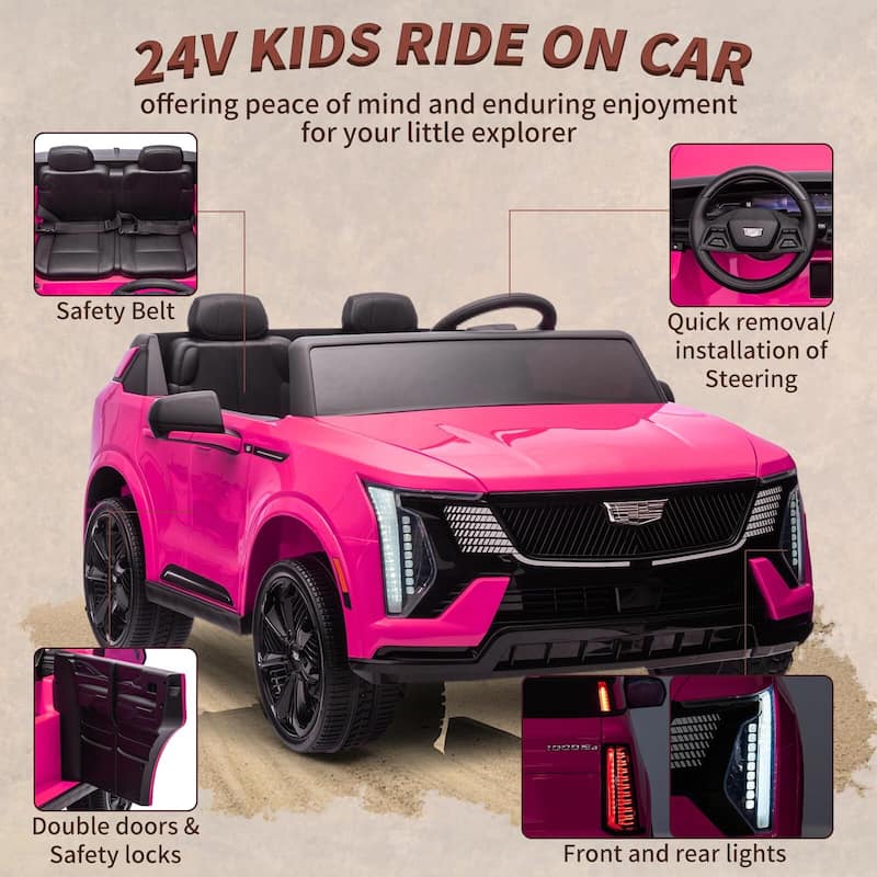 24V Ride on Car, Licensed Battery Powered Electric Vehicle
