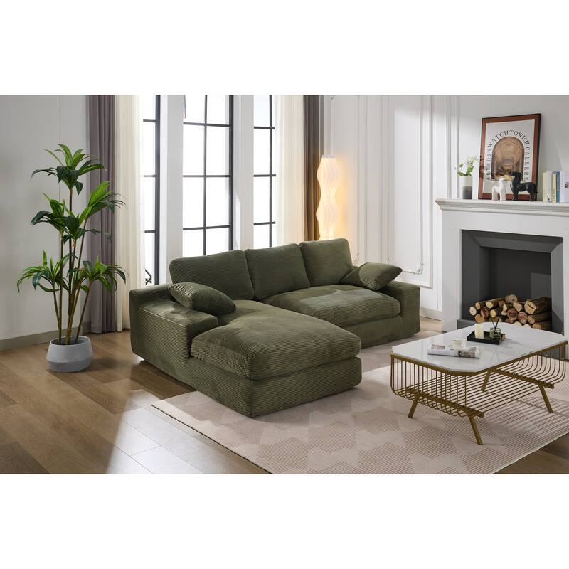 99*69" Modular L-Shape Sectional Living Room Sofa & Chaise
