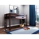 preview thumbnail 6 of 22, JACKPOT Contemporary Low Loft Twin Bed with End Ladder
