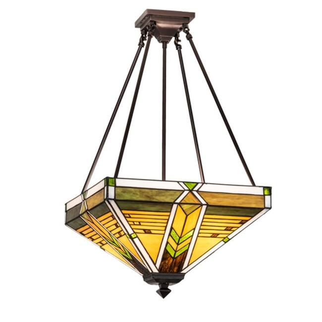 Meyda Tiffany 220187 Abilene Mission 4 Light 24" Wide Pendant