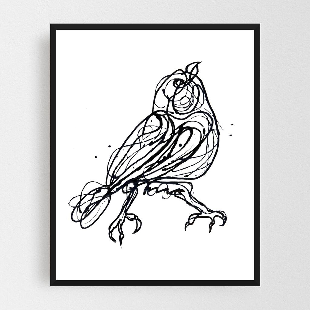 Abstract Animals Bird Birds Framed Wall Art Print