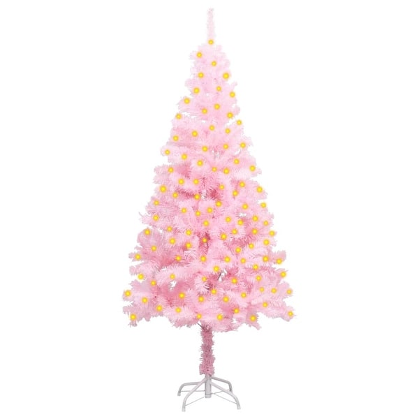slide 2 of 62, vidaXL Artificial Christmas Tree with LEDs&Stand Decor Multi Colors/Sizes