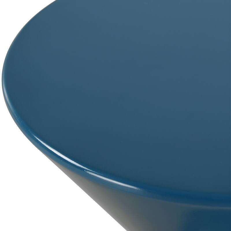 Uttermost 22944 Trig 14" Wide Iron, MDF Accent Table - Blue
