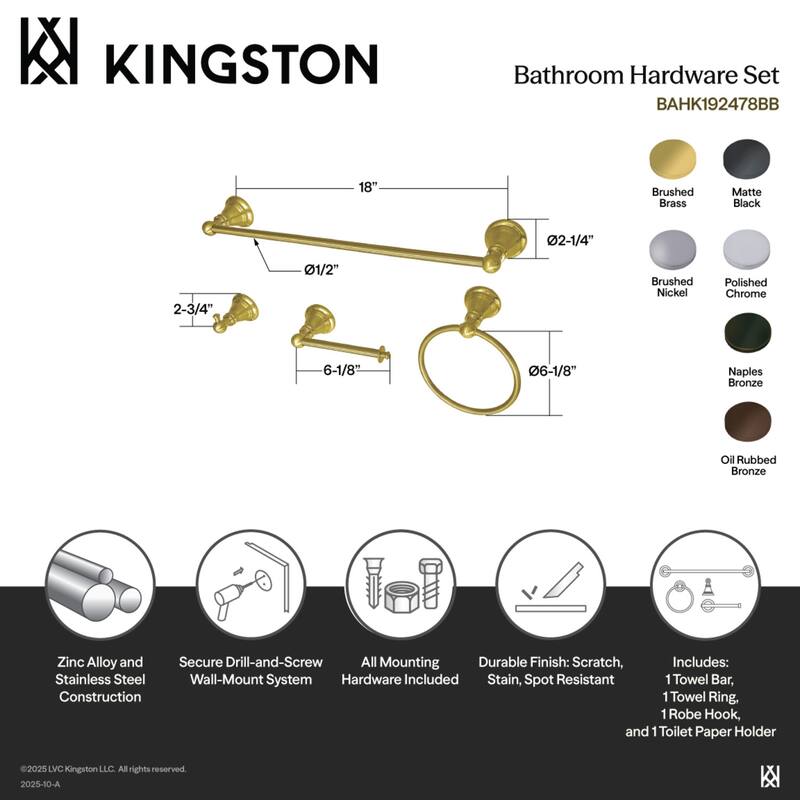 American Classic 4-Piece Bathroom Accessory Set