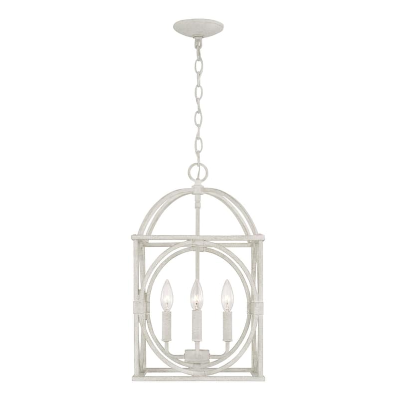 4-Light Sand Dollar finish Foyer - 20.75 High