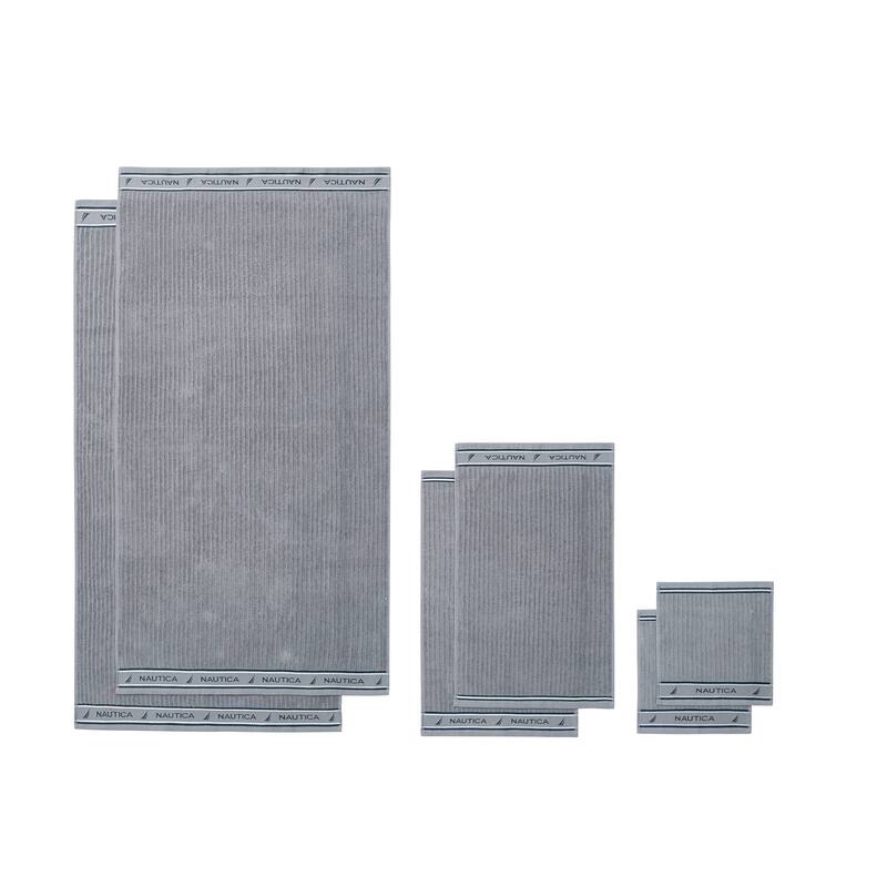 Nautica Yarn Dye Jacquard Cotton 6 Piece Towel Set - 6 Piece