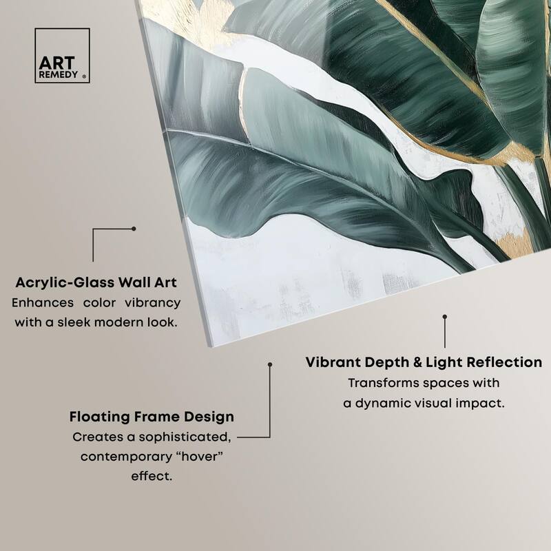 Jungle Jewel Jade II Acrylic by Art Remedy, Ready to Hang