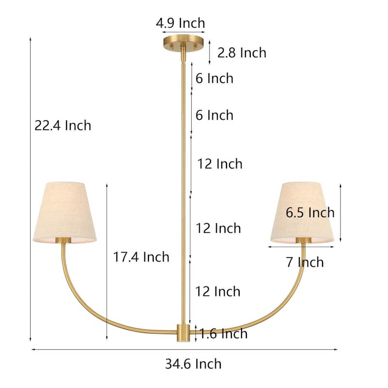 Acroma 2 - Light Dimmable Traditional Chandelier