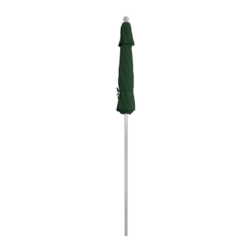 California Umbrella 75' Venture Series Patio Umbrella, Silver Aluminum Pole Fiberglass Ribs Push Lift Sunbrella